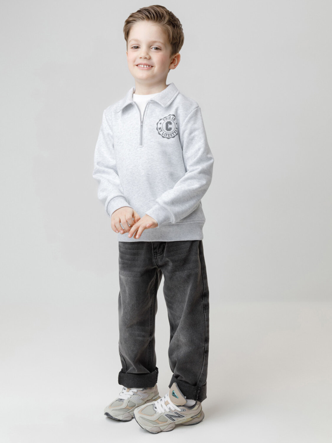 CROCKID Свитшот 571794 КР 302798 светло-серый5