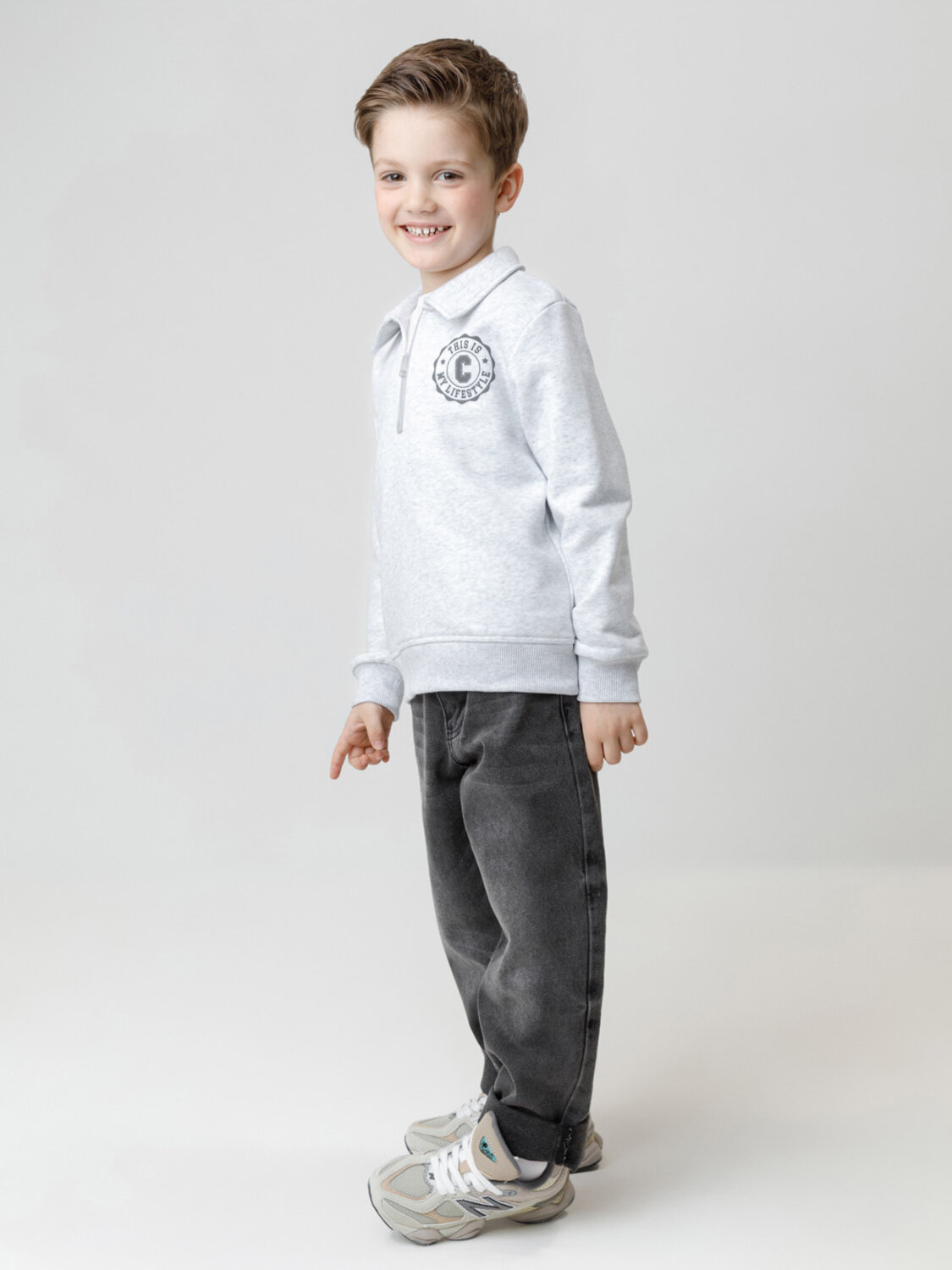 CROCKID Свитшот 571794 КР 302798 светло-серый5