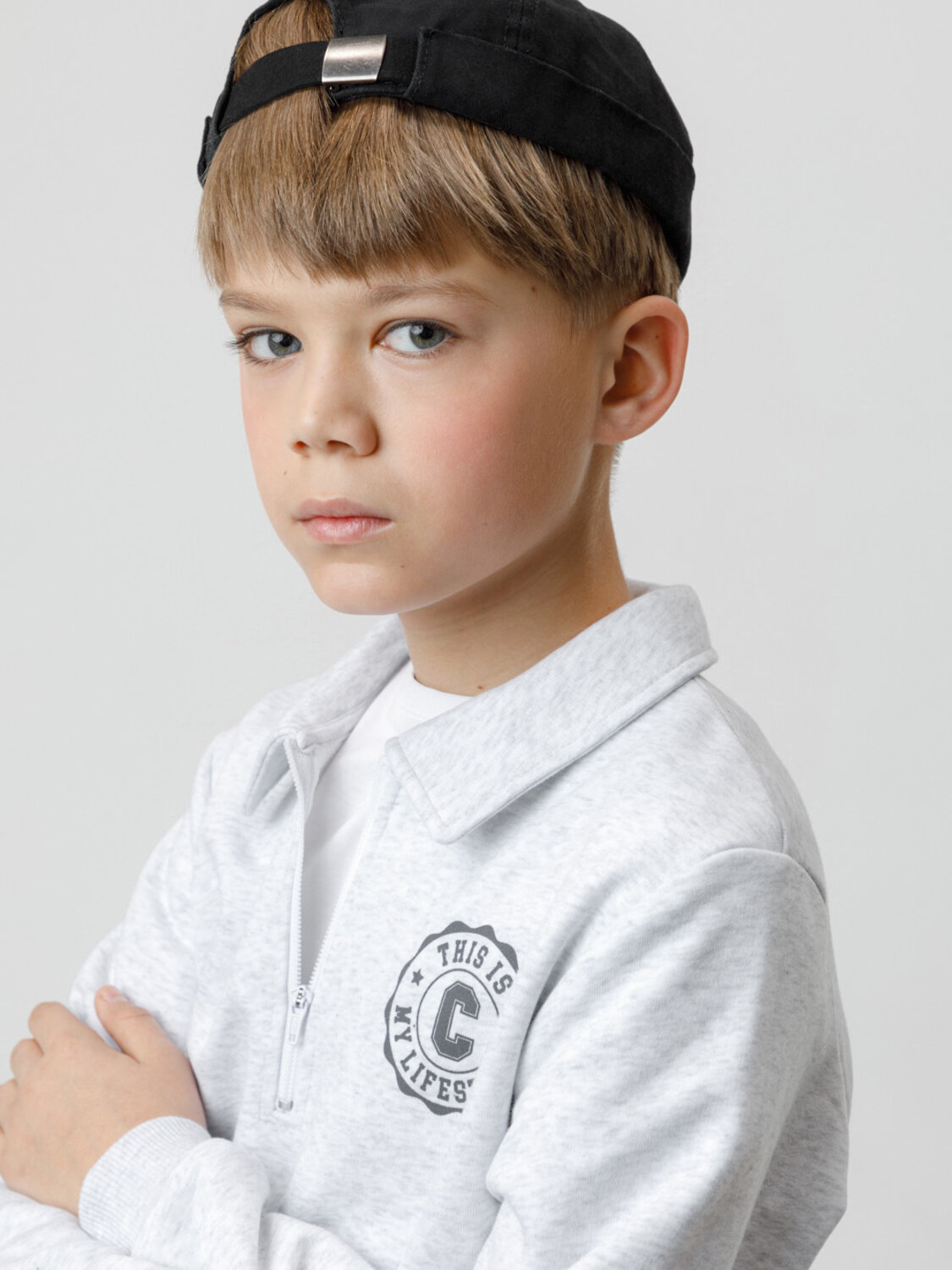 CROCKID Свитшот 571800 КР 302798 светло-серый5