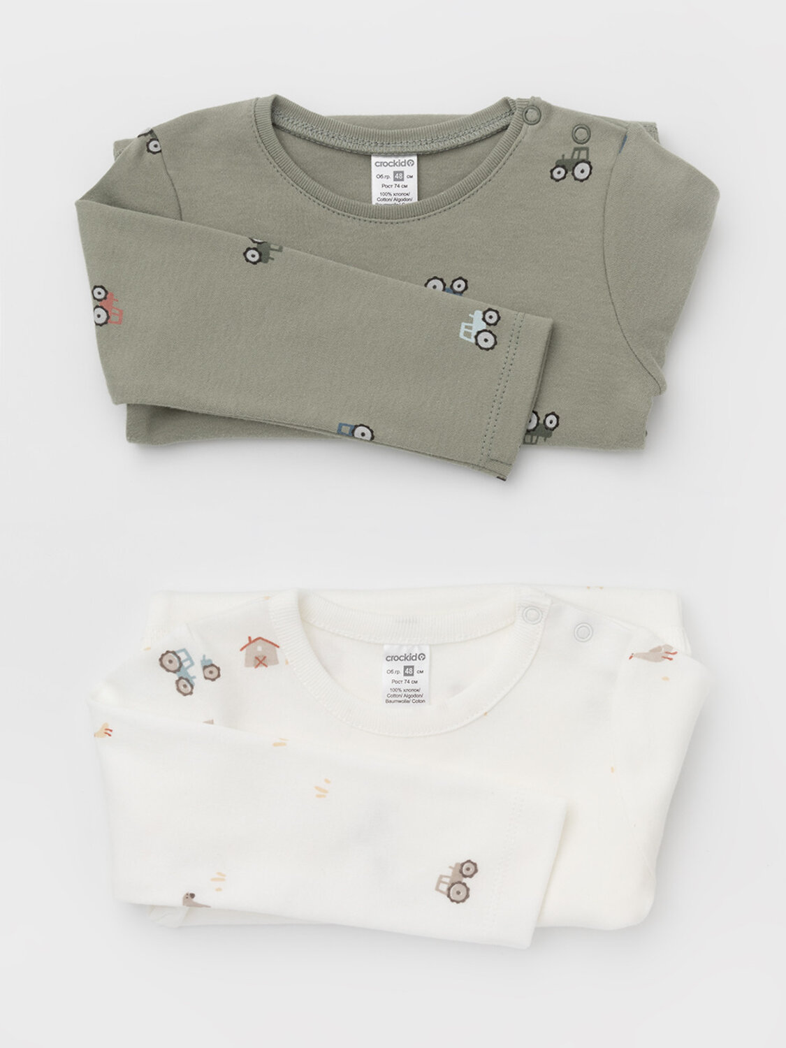 CROCKID Боди 571803 К 6087-2уп хаки