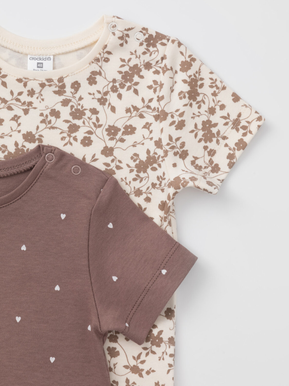 CROCKID Футболка 571846 К 301156-2уп коричневый