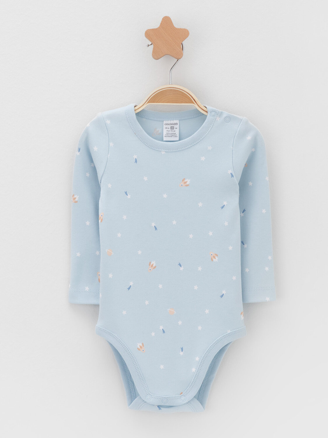 CROCKID Боди 571933 К 6087-2уп голубой