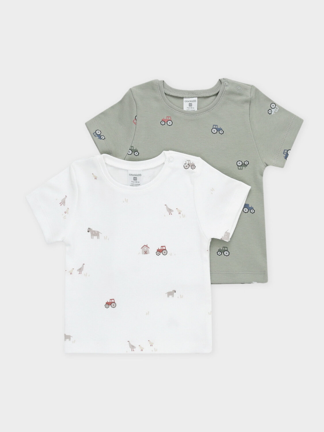 CROCKID Футболка 571935 К 301156-2уп хаки