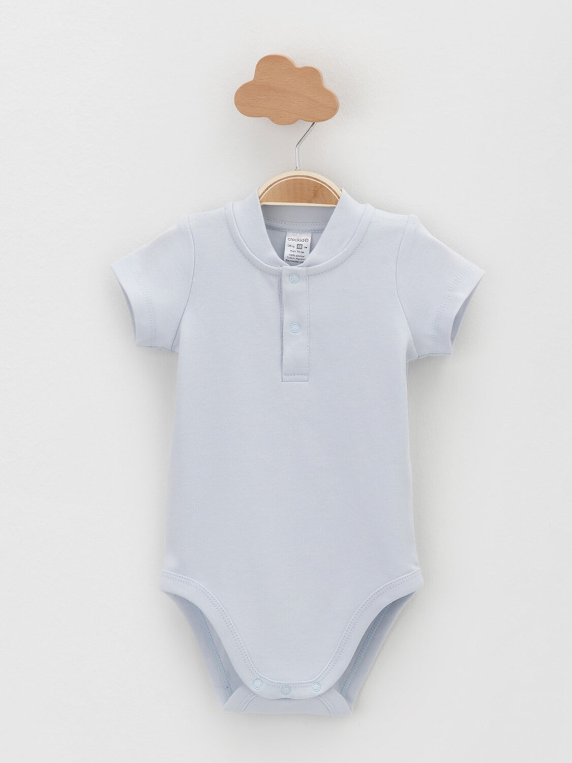 CROCKID Боди 571937 К 6543-2уп светло-серый5