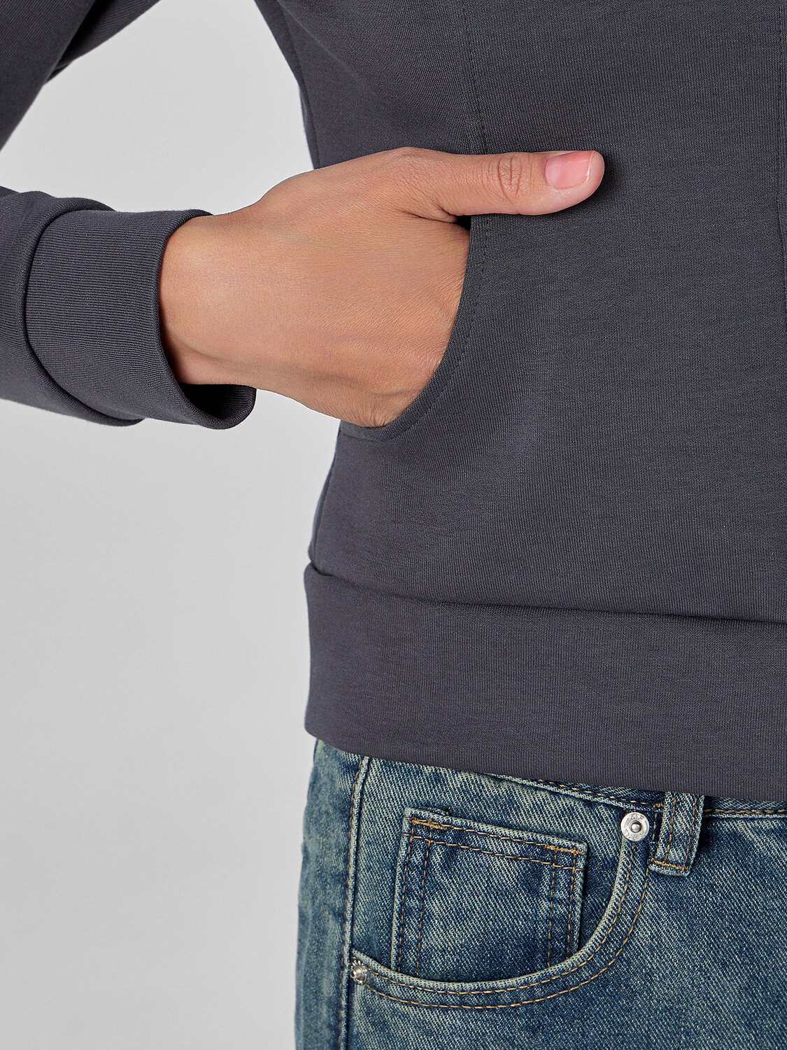 MARK FORMELLE Толстовка 571945 172039 металлический серый +печать