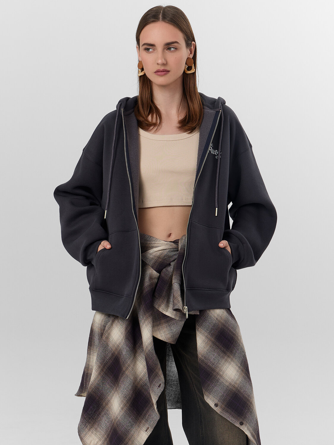 MARK FORMELLE Толстовка 571947 172105 металлический серый +печать