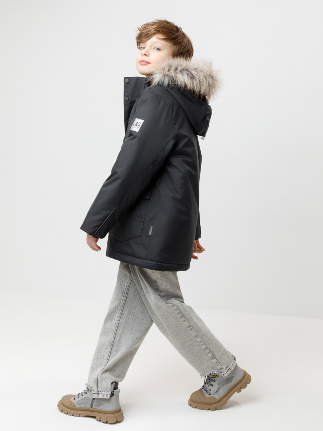 CROCKID Куртка 571973 ВК 36111/2 ГР черный