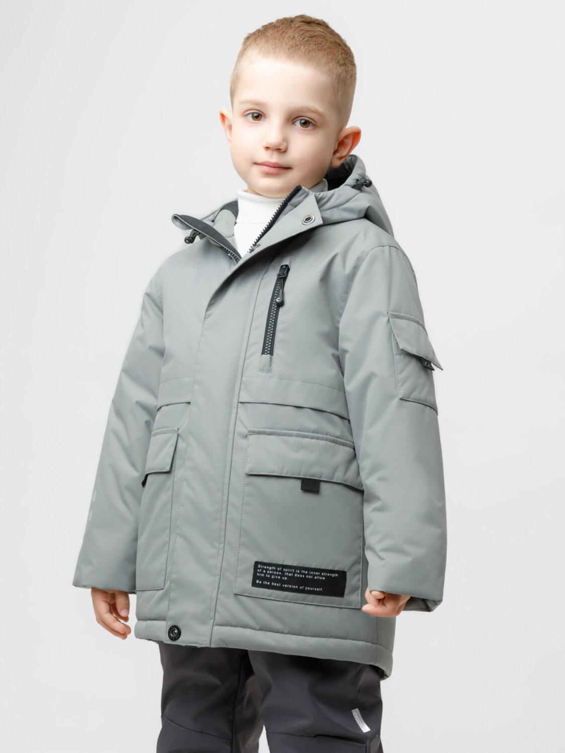 CROCKID Куртка 572051 ВК 36105/1 ГР (104-122) серый