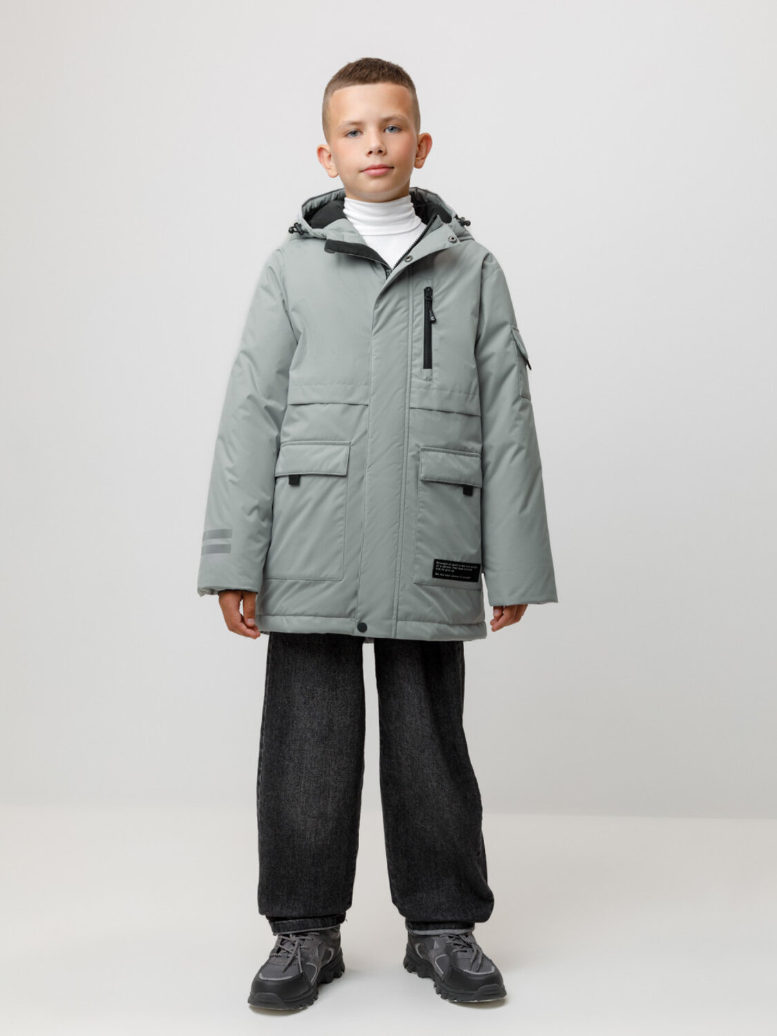 CROCKID Куртка 572052 ВК 36105/1 ГР (128-158) серый