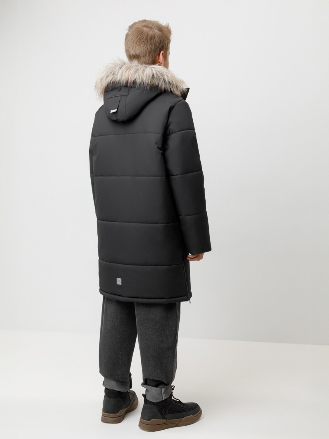 CROCKID Пальто 572187 ВК 36110/1 ГР черный