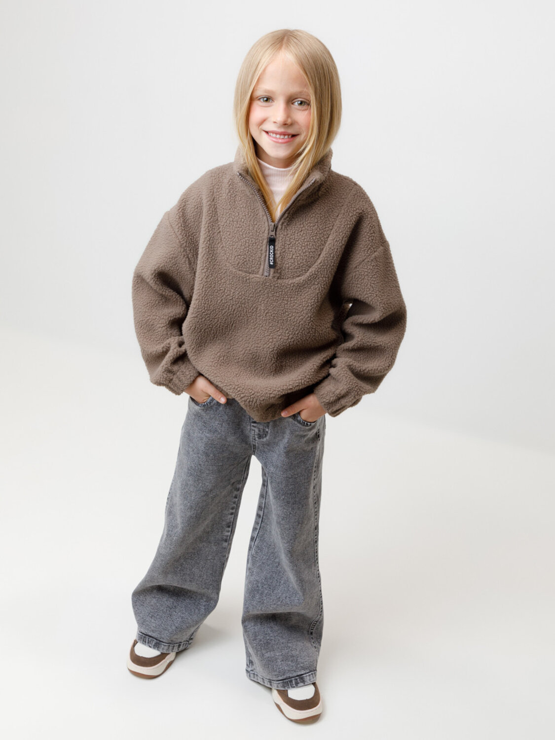 CROCKID Толстовка 572199 ФЛ 30003/2 ГР коричневый