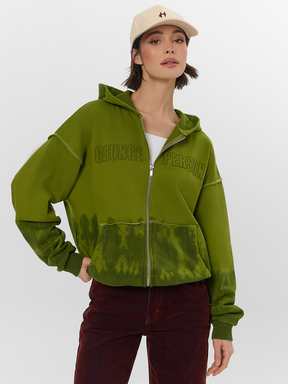 MARK FORMELLE Толстовка 572253 172138 грязно -оливковый +печать