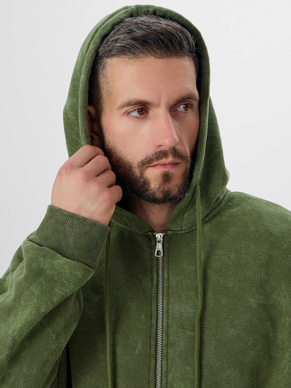 MARK FORMELLE Толстовка 572262 121211 ACID WASH травяной