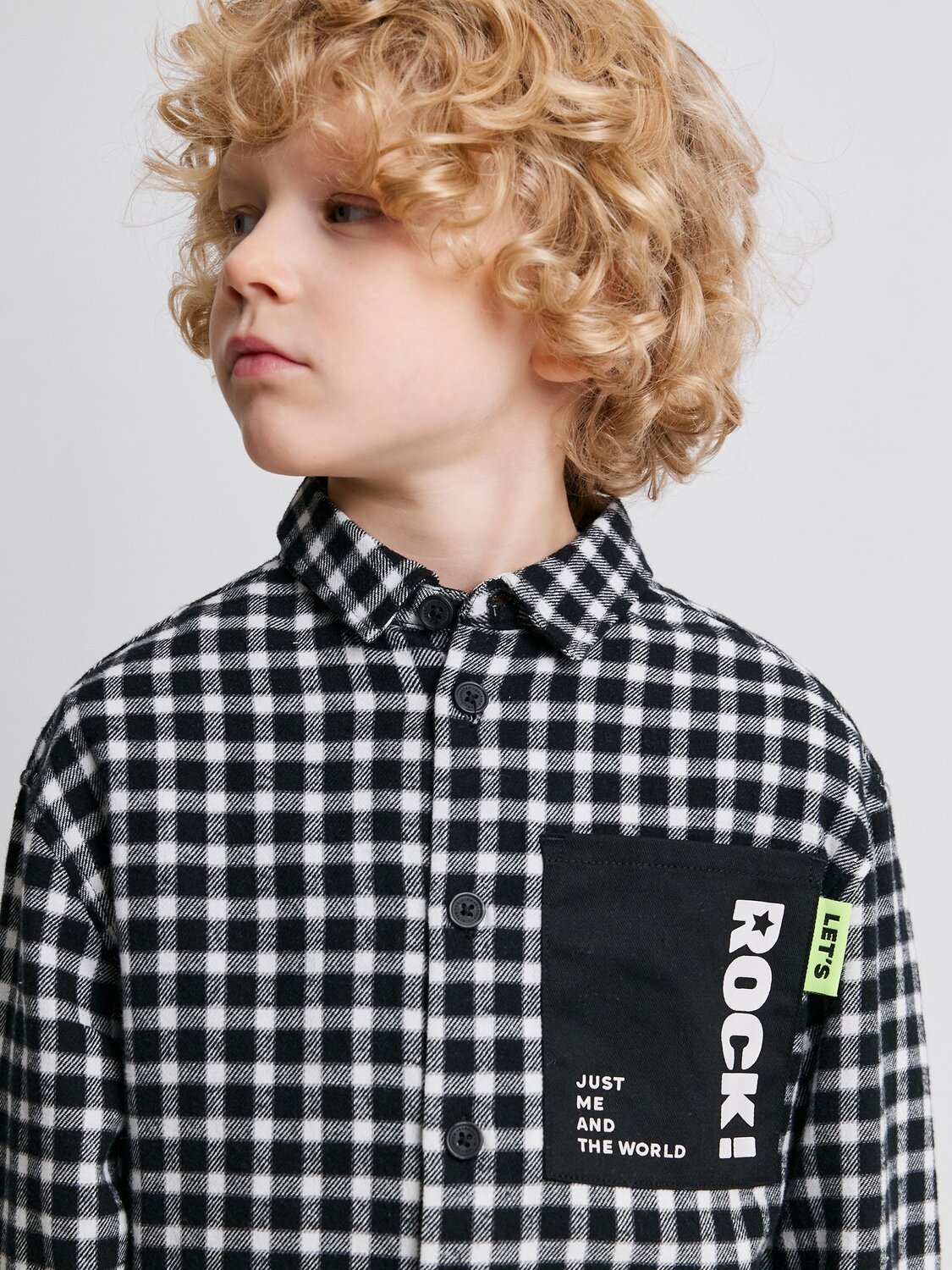 Acoola Сорочка 572324 20120280188 черно-белая клетка