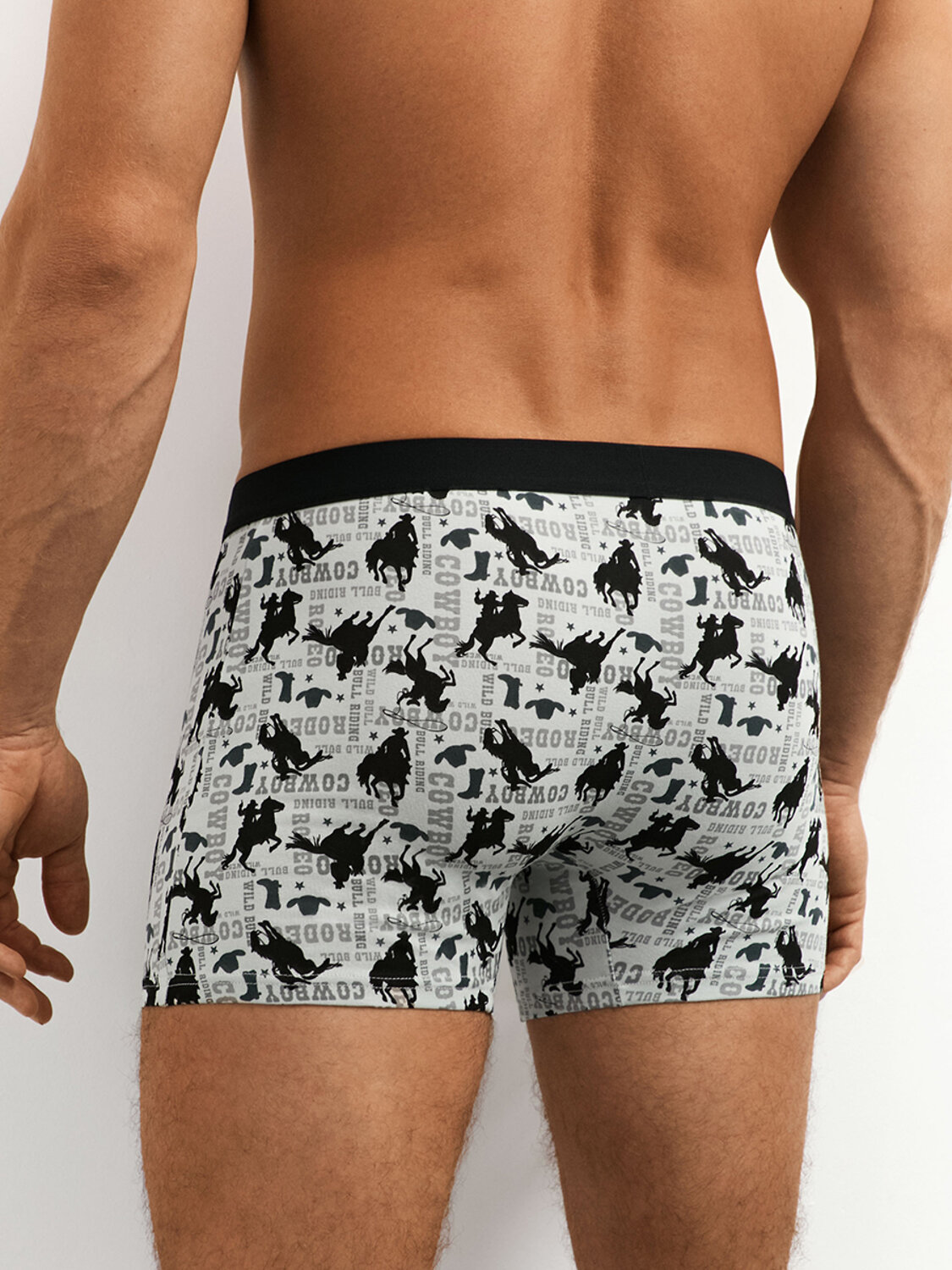 Omsa Трусы 572357 OmU 1234-25B Style Боксеры муж. с откр.резинкой, CO Grigio Chiaro/Multicolor (Мультиколор)