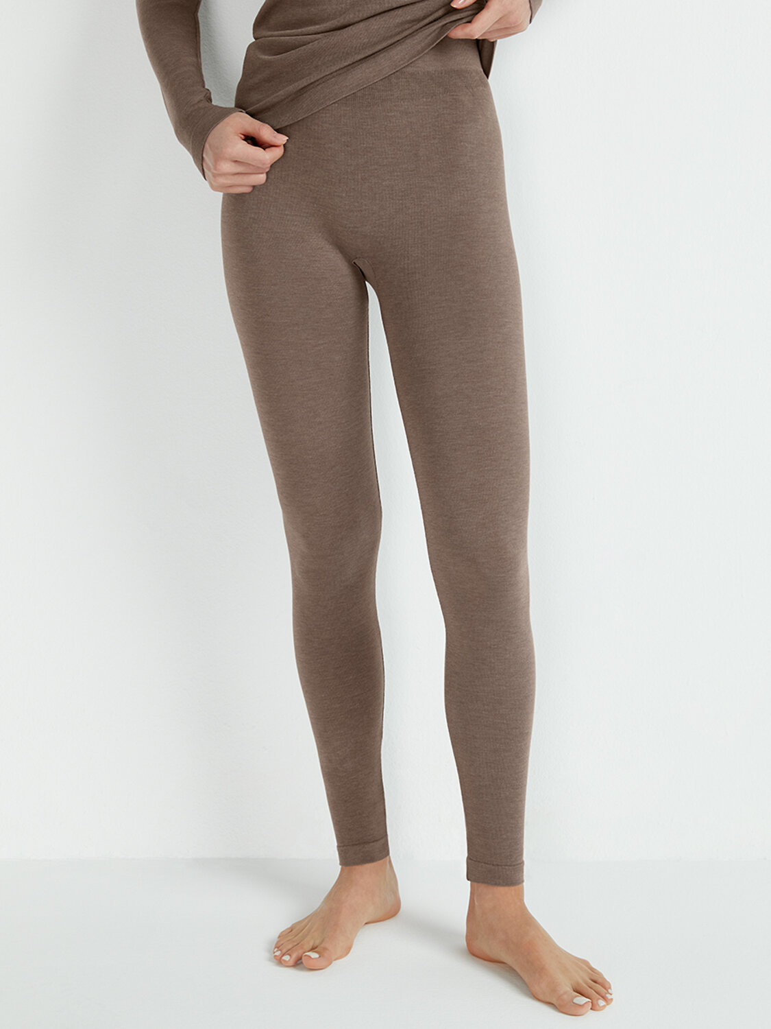 Omsa Легинсы 572396 OmD 2915T SE Легинсы женские "Термо" Cappuccino (Коричневый)