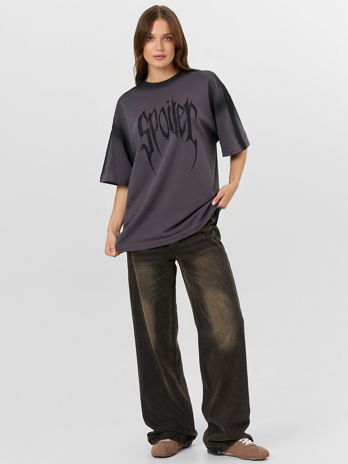 MARK FORMELLE Футболка 572417 112953 ACID WASH металлический