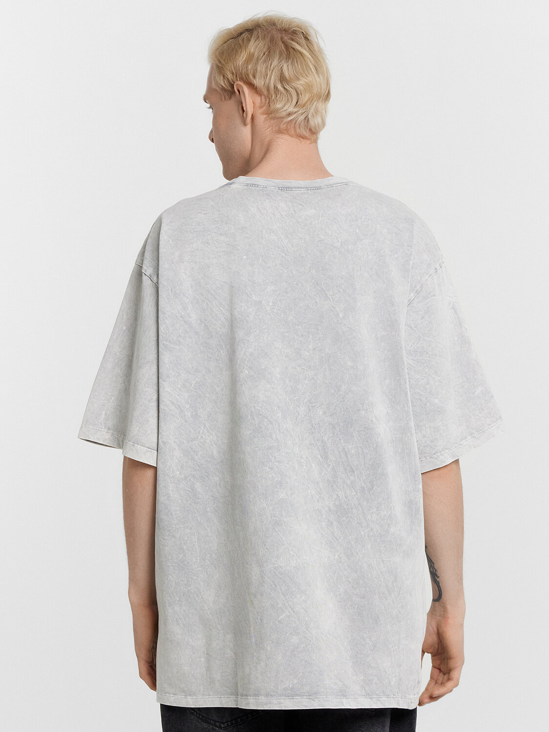 MARK FORMELLE Футболка 572425 111846 серый acid wash +печать