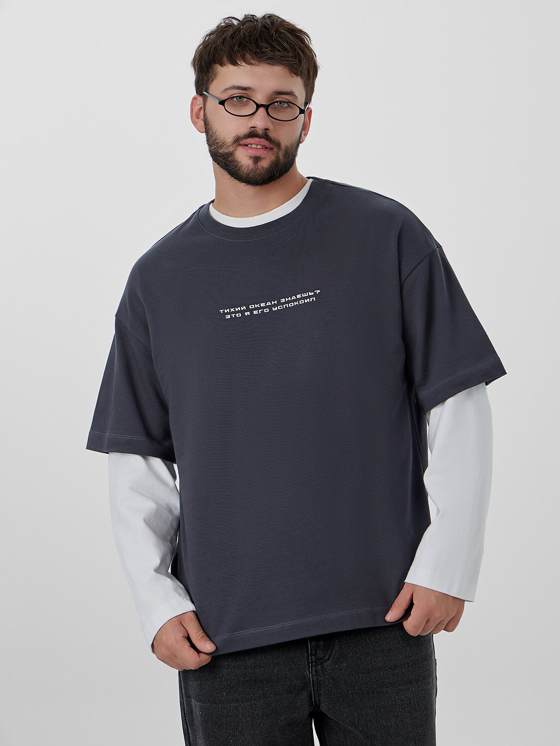 MARK FORMELLE Футболка 572438 111900 графит +печать