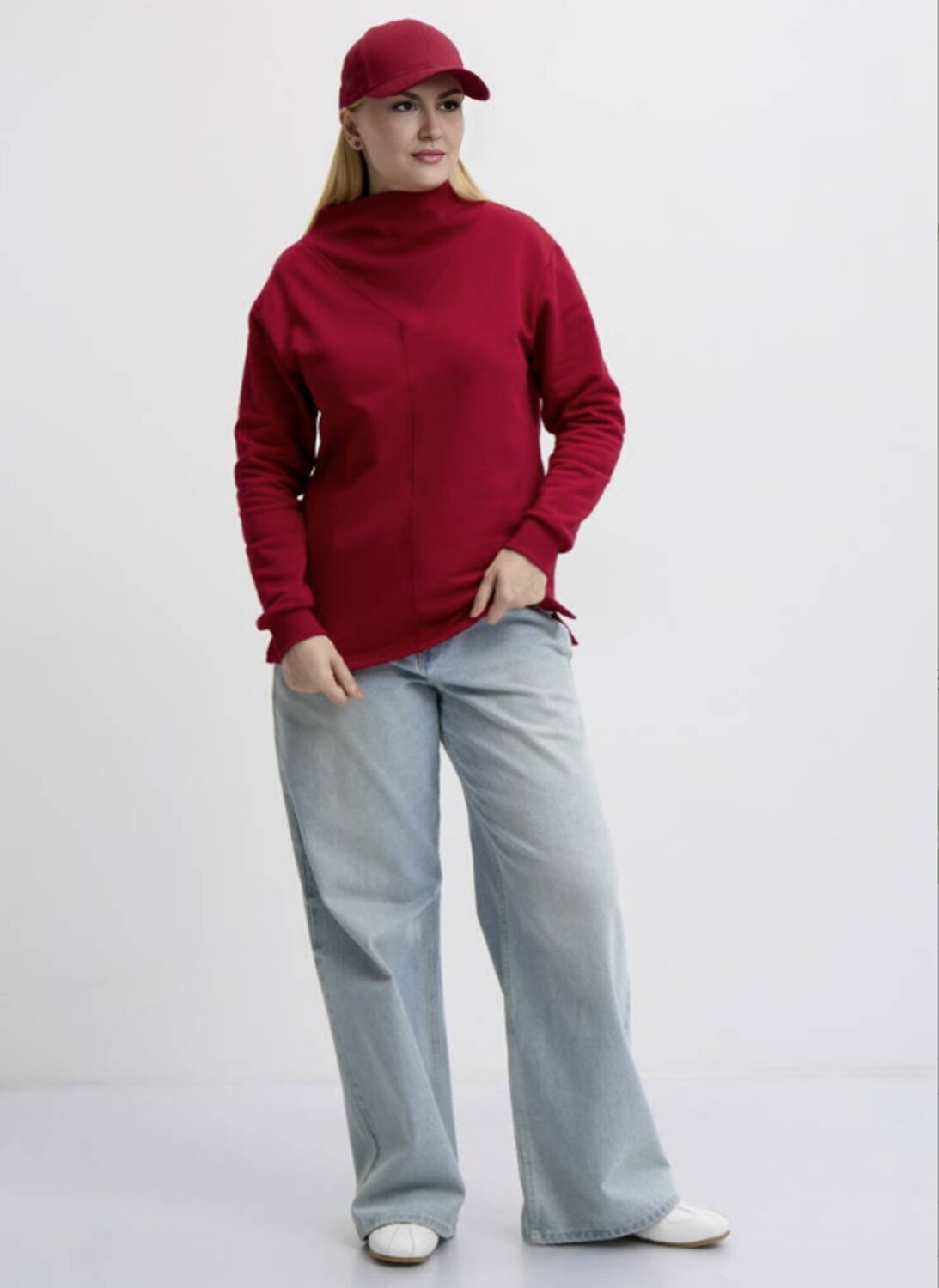 AandOstudio Свитшот 566145 Д30009Б красный