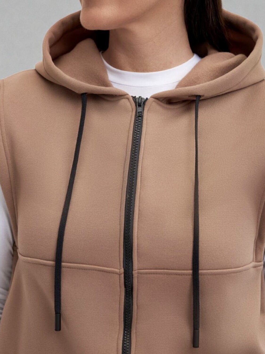 AandOstudio Жилет 572440 Ж00001 бежевый/кофейный