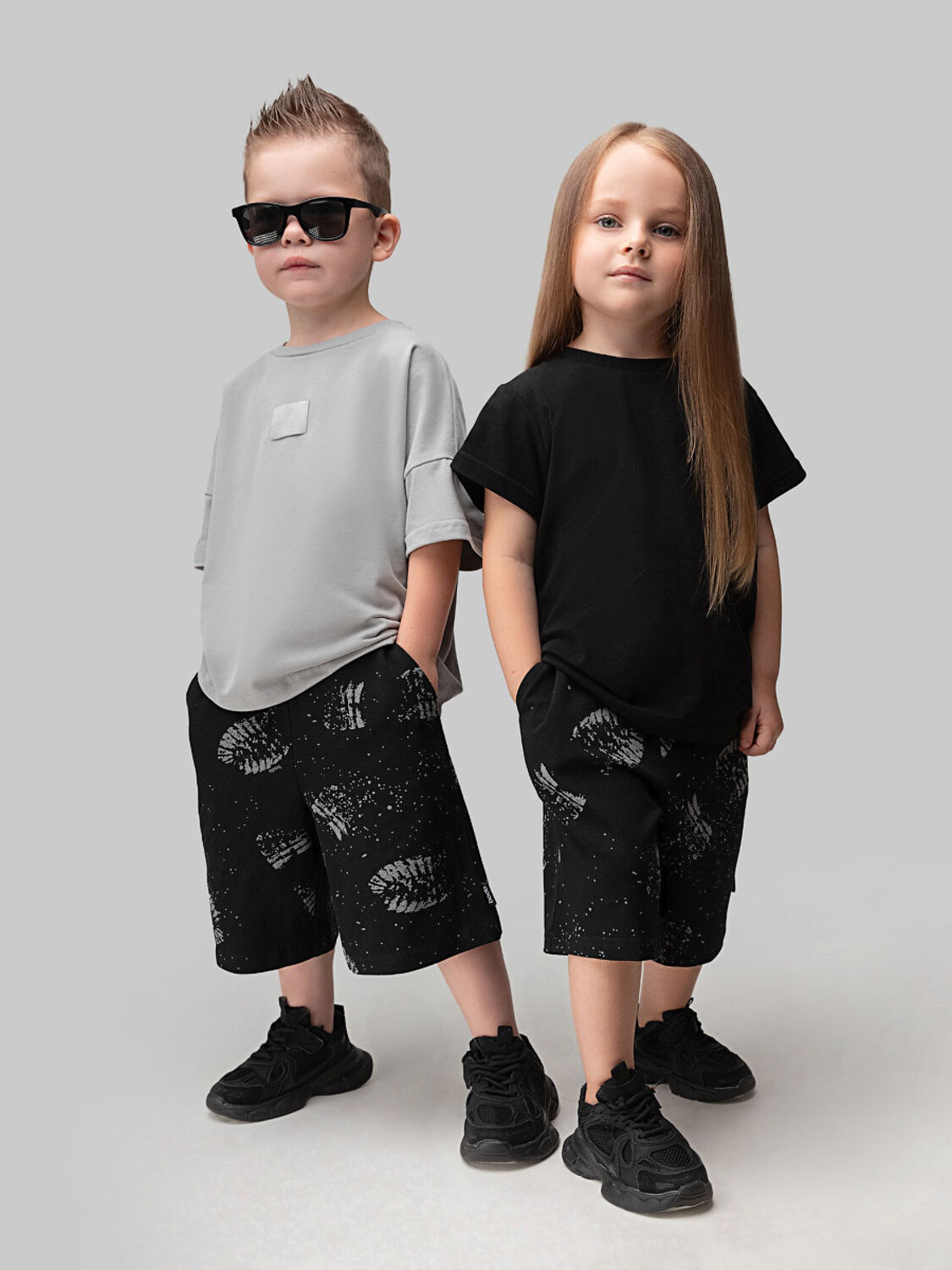 Bodo Шорты 572504 8-78МU черный (светло-серый)