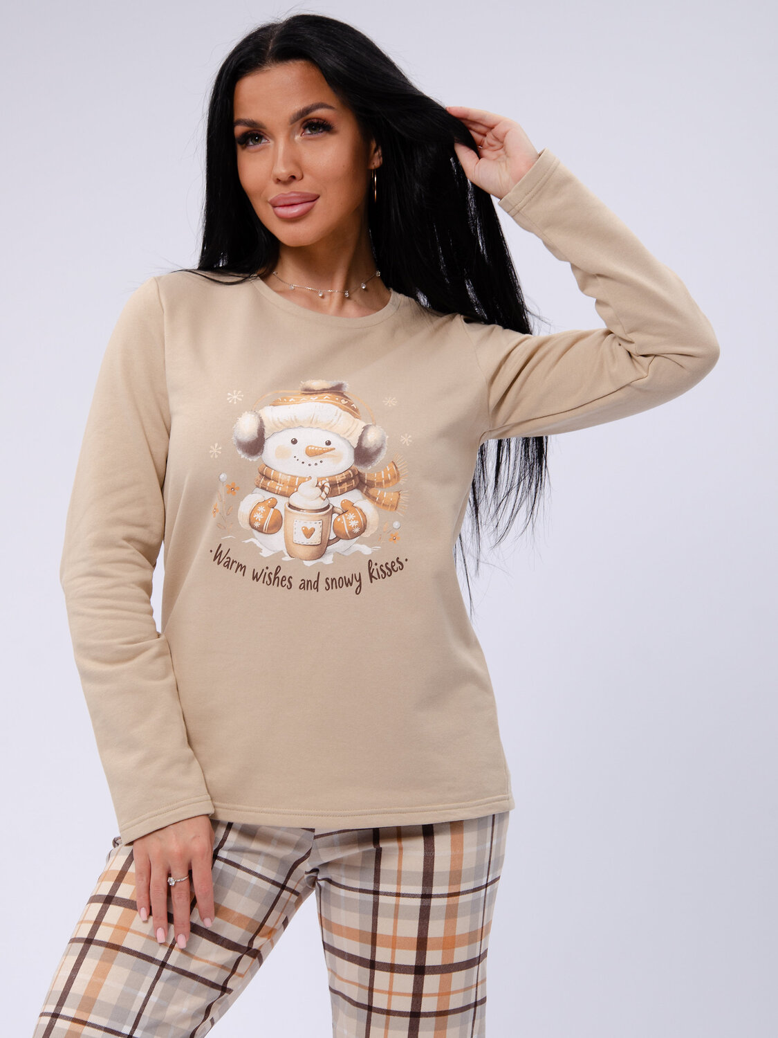 Malina Пижама 572632 3187 бежевый/коричневый