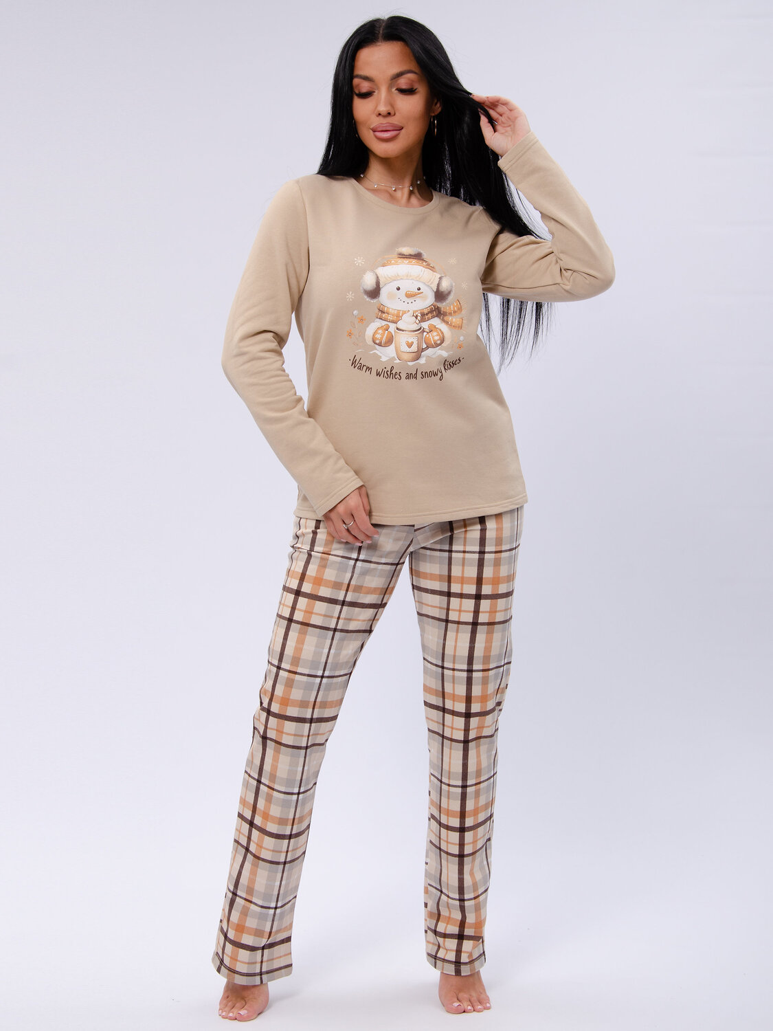 Malina Пижама 572632 3187 бежевый/коричневый