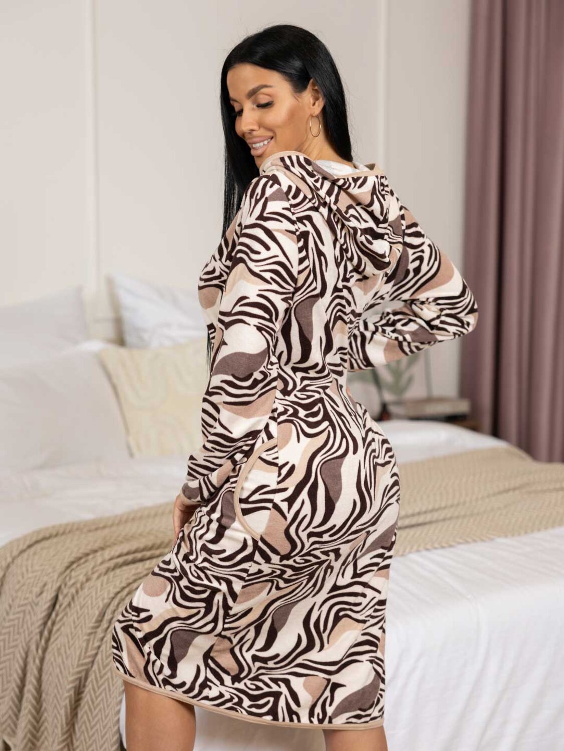 Текс-плюс Халат 572644 НФ-00245720 Бежевый,коричневый