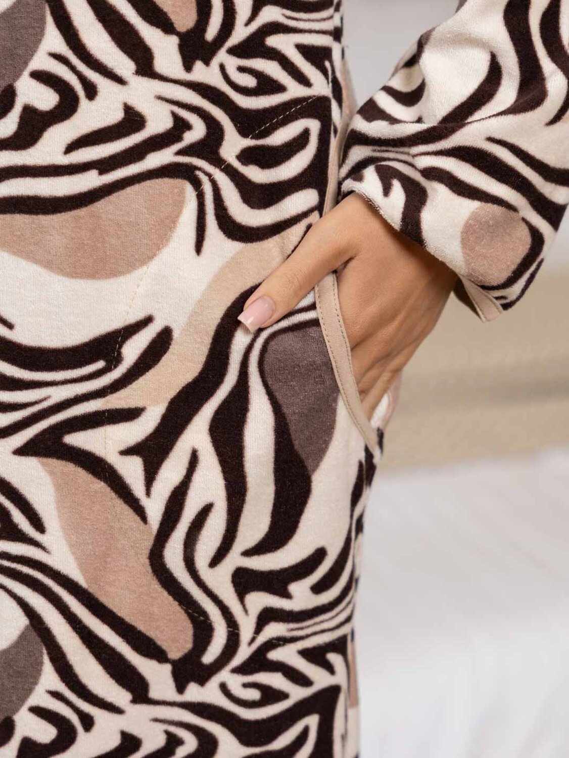 Текс-плюс Халат 572644 НФ-00245720 Бежевый,коричневый