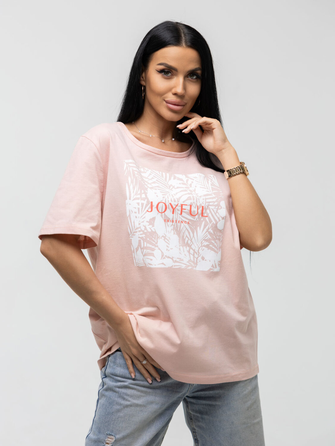 Текс-плюс Футболка 572647 НФ-00156183 Розовый