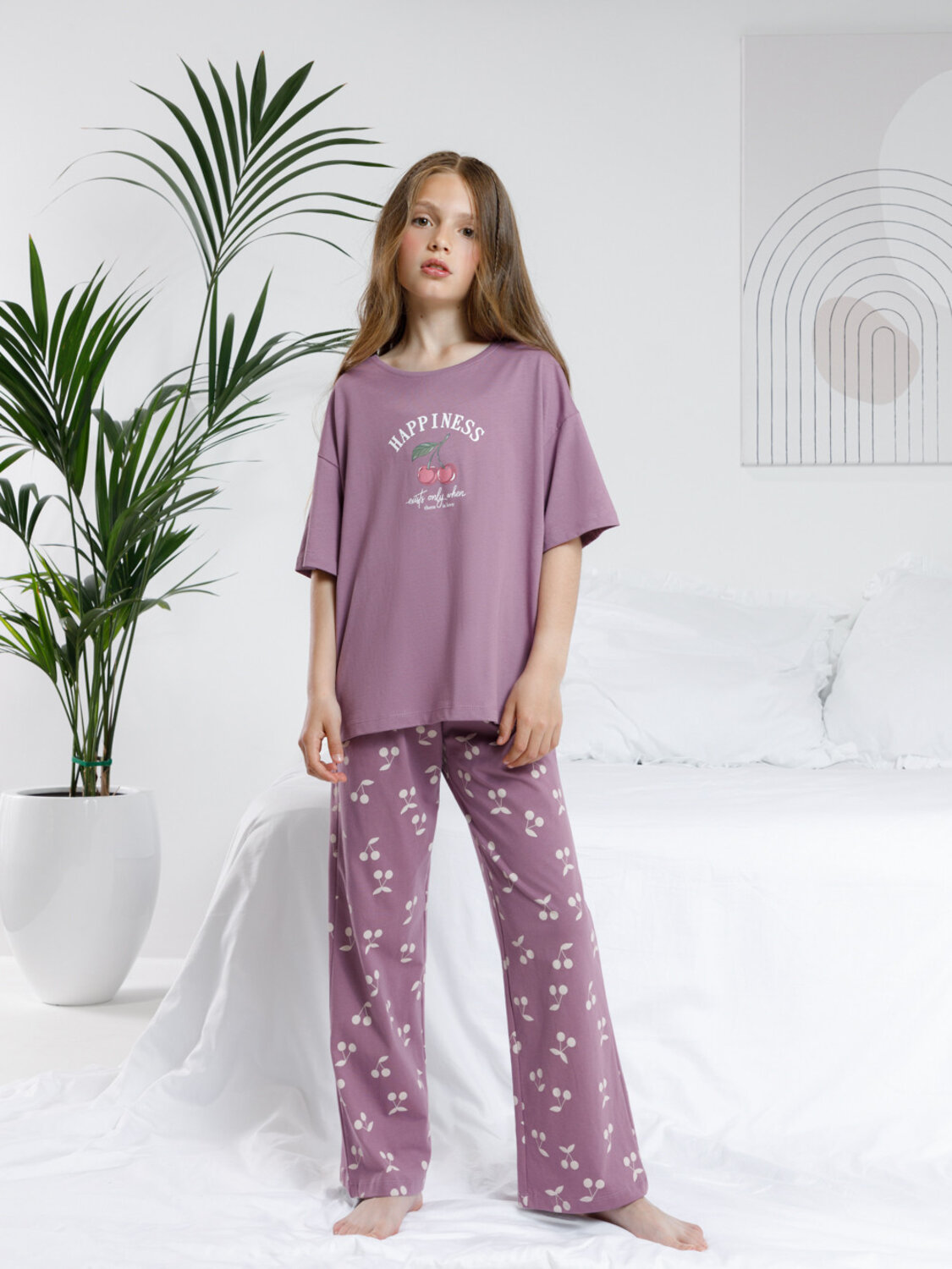 CROCKID Пижама 572742 МП 1657-1 сливовый