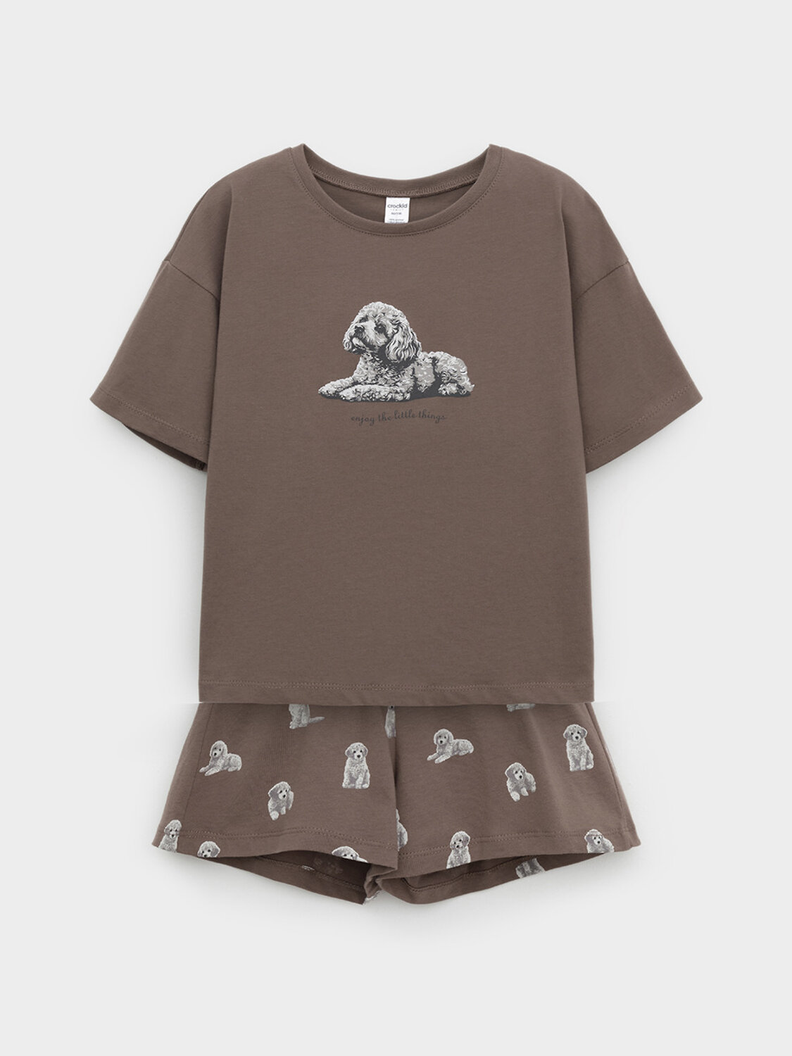 CROCKID Пижама 572744 МП 1658 коричневый