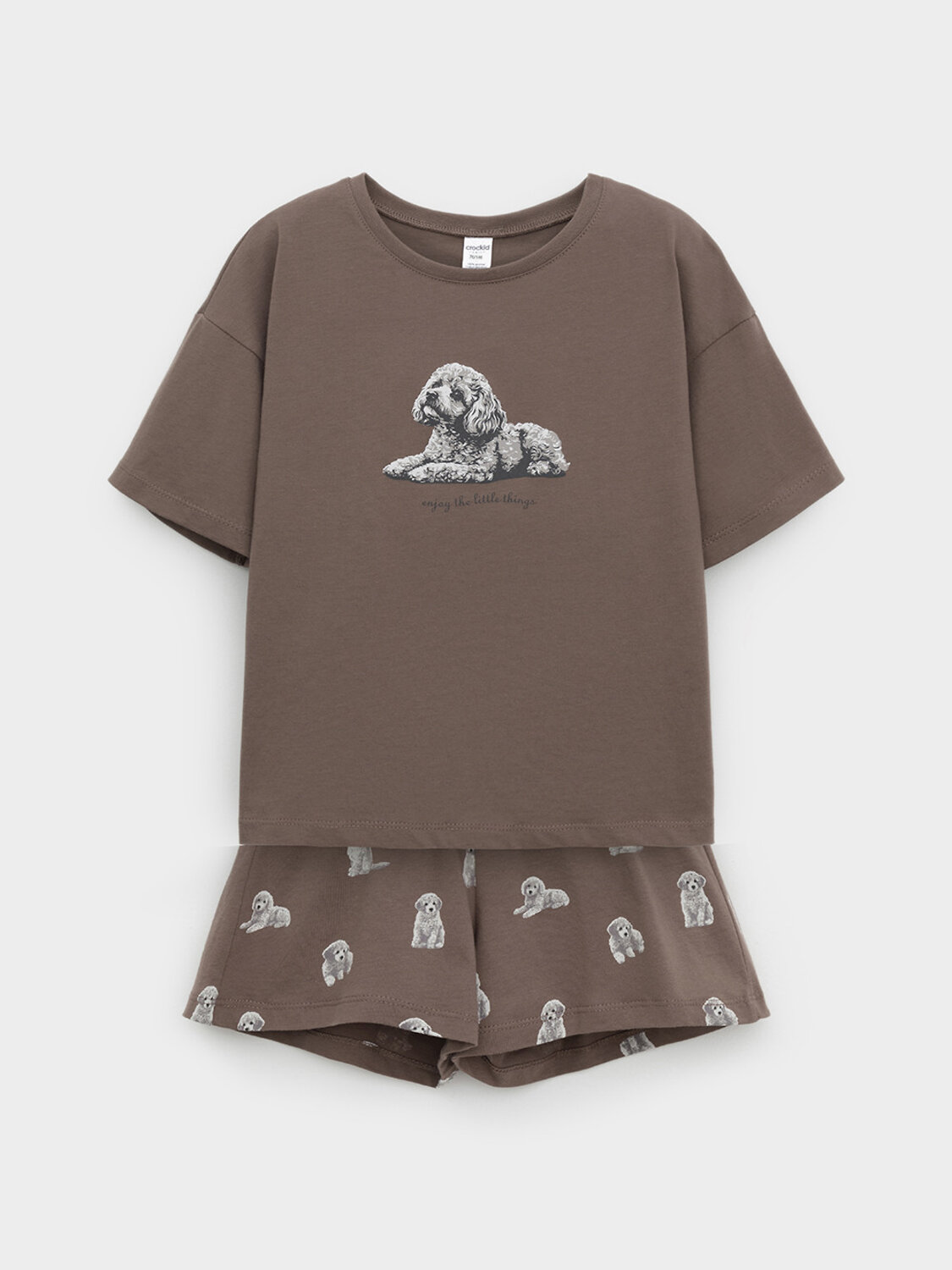 CROCKID Пижама 572745 МП 1658-1 коричневый