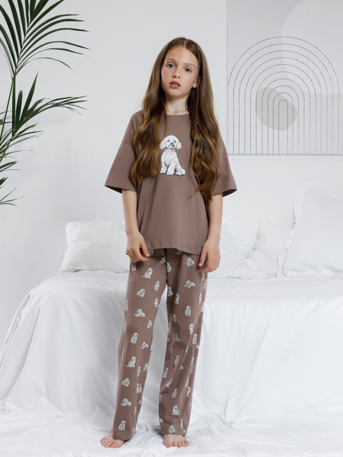 CROCKID Пижама 572746 МП 1657-1 коричневый