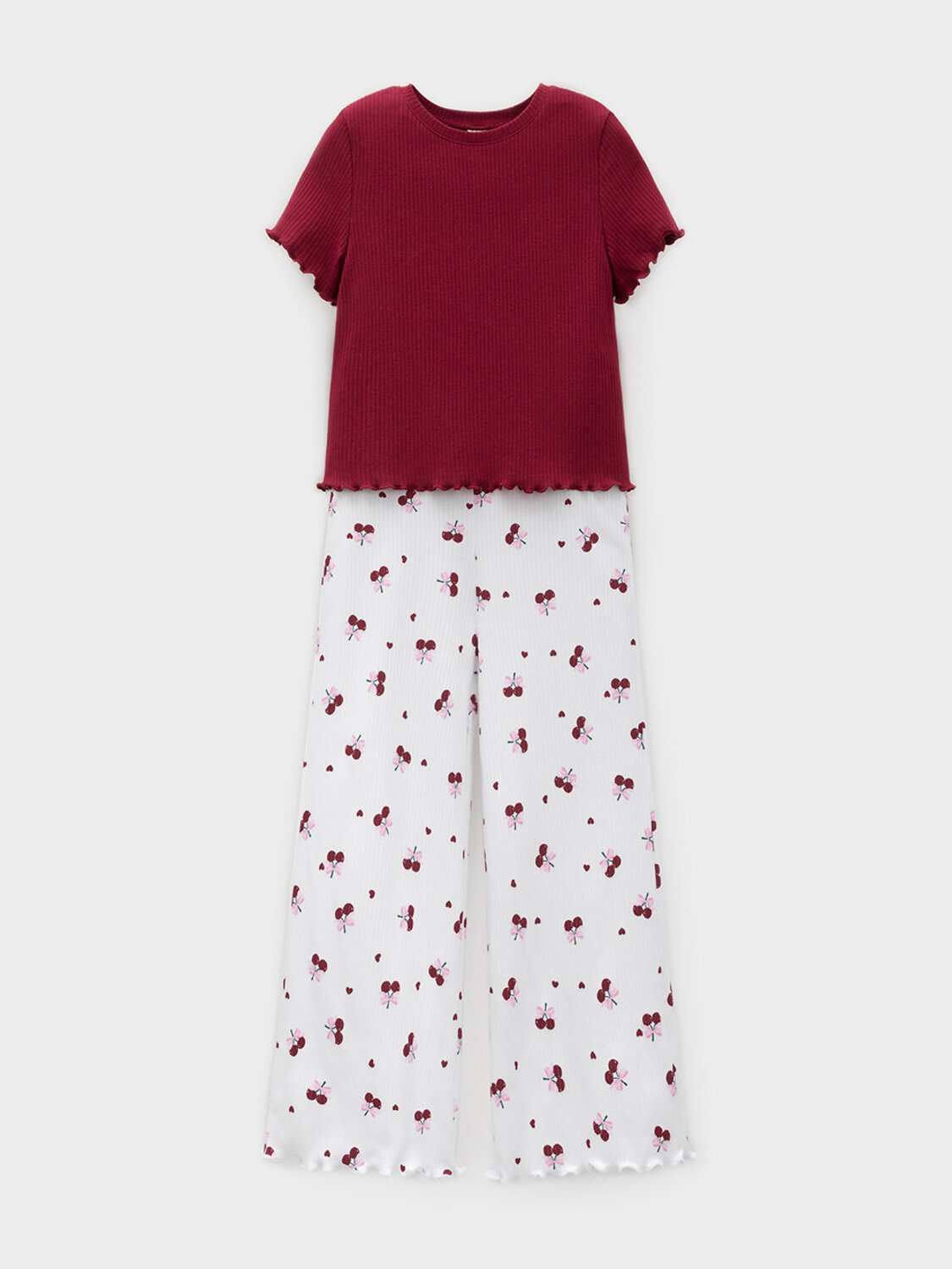 CROCKID Пижама 572772 МП 1669 бордовый