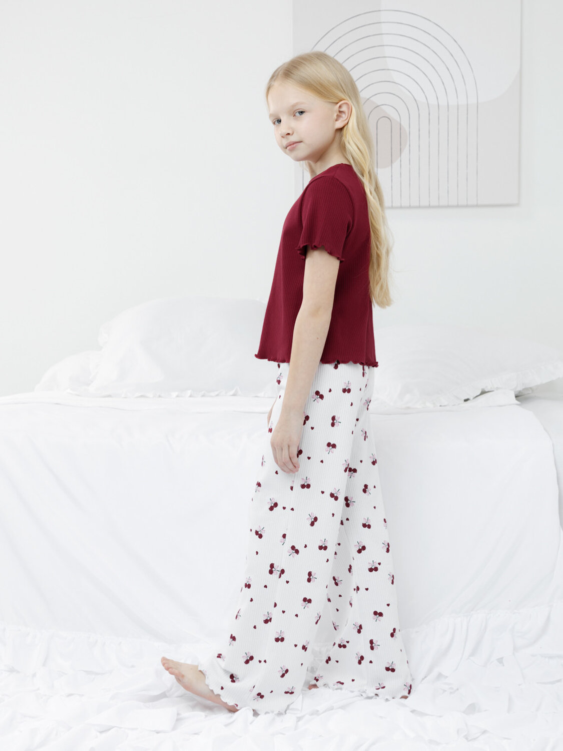 CROCKID Пижама 572772 МП 1669 бордовый