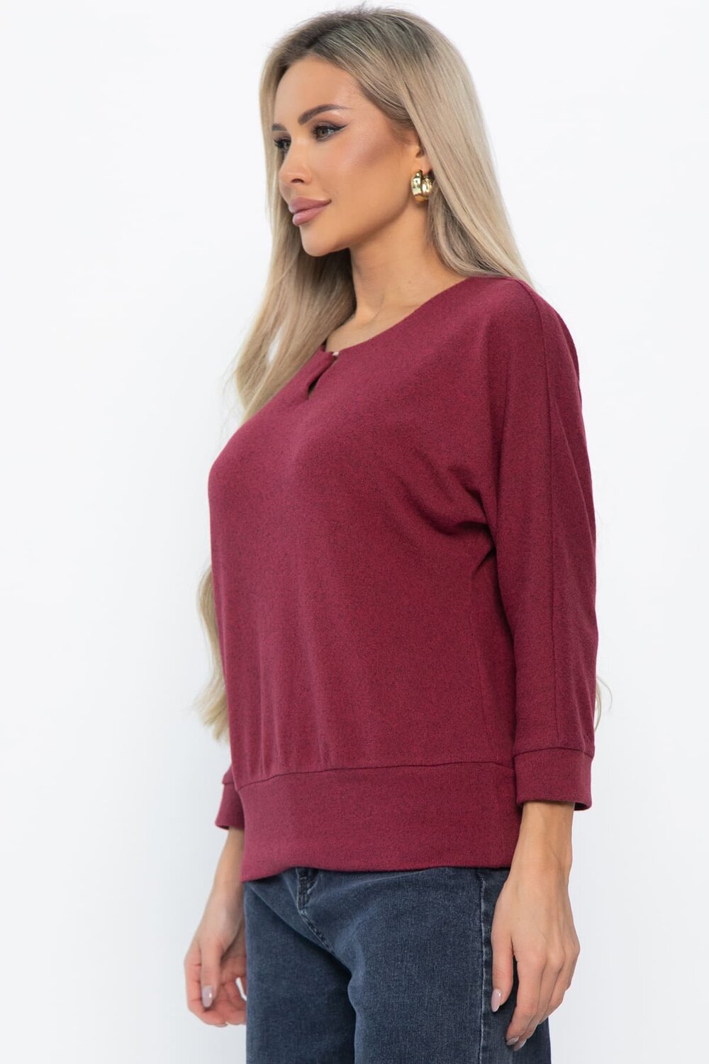 LT Collection Джемпер 572787 Б14845-50М бордовый