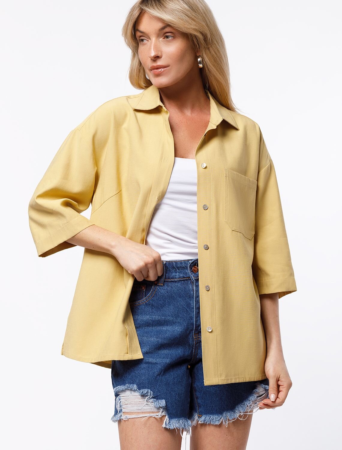 VILATTE Блузка 572790 D29.238 св. медовый