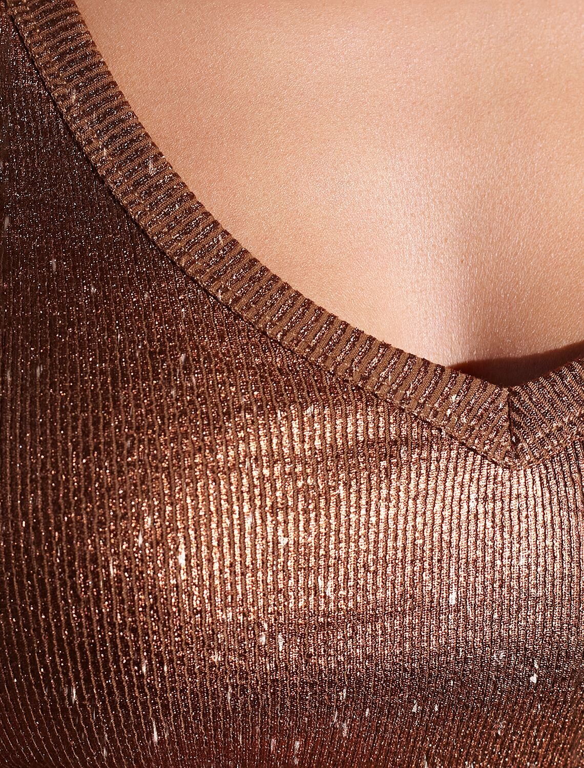 VILATTE Футболка 572804 D49.121 кофейный