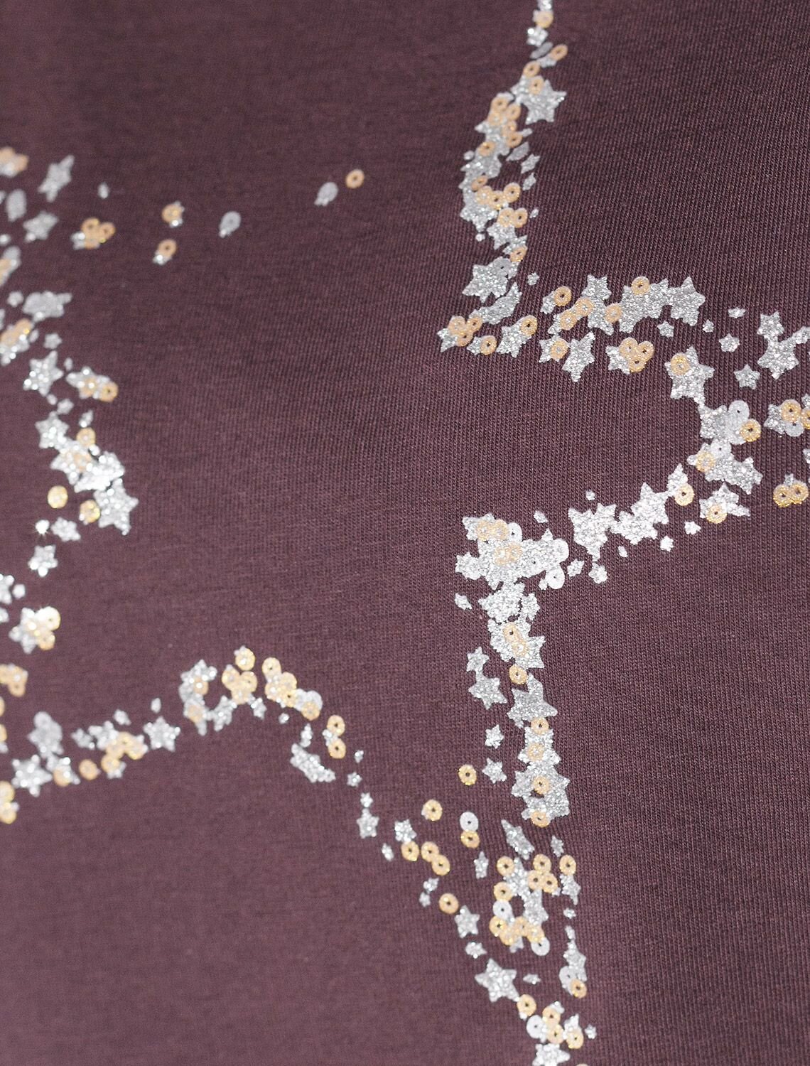 VILATTE Футболка 572806 D49.133 бургунди_stars