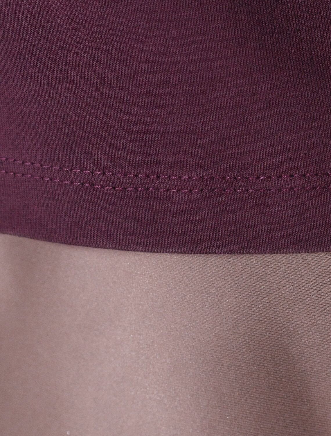 VILATTE Футболка 572810 D49.133 бургунди_цветок