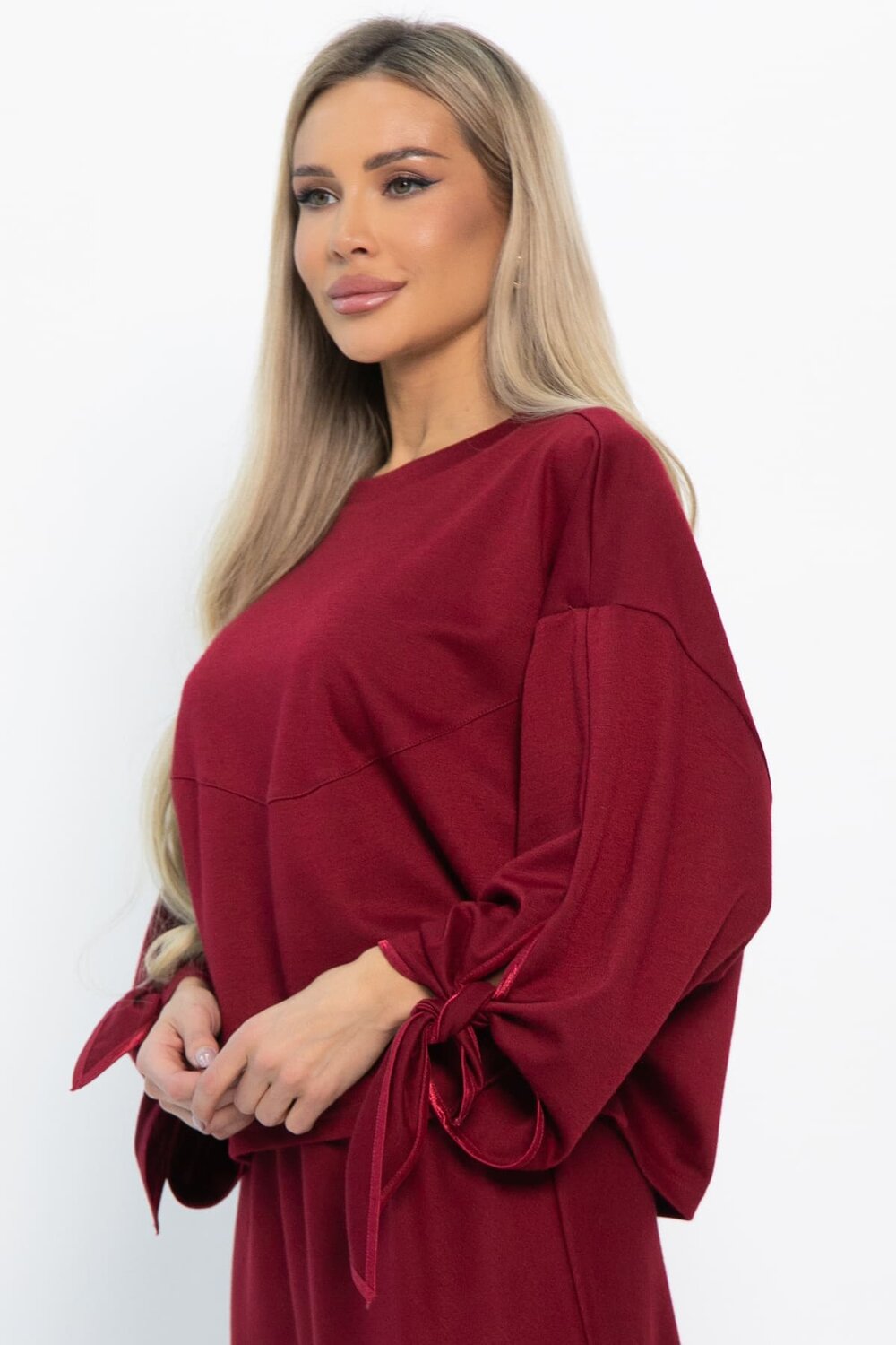 LT Collection Джемпер 572823 Б14867-10М бордовый