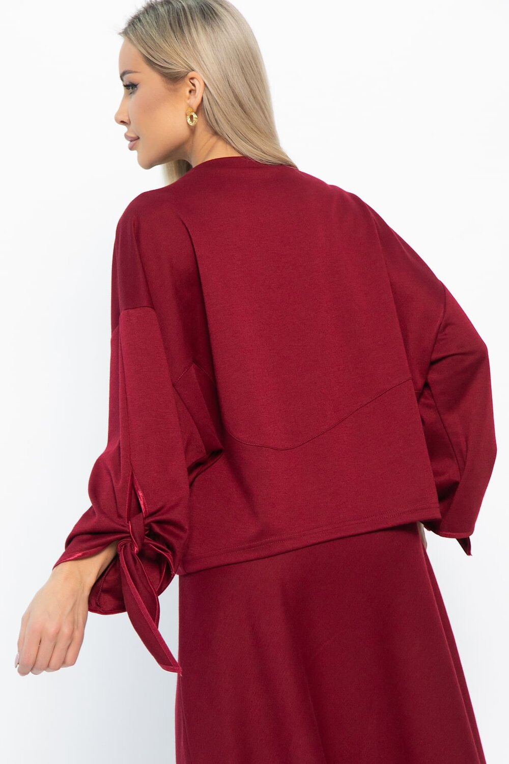 LT Collection Джемпер 572823 Б14867-10М бордовый