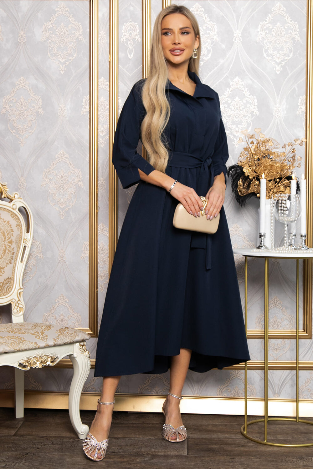 LT Collection Платье 572826 П14864-16М темно-синий