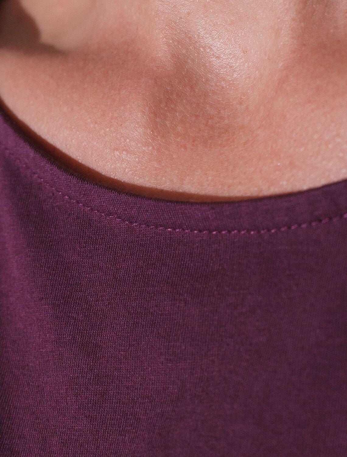 VILATTE Футболка 572827 D49.134 бургунди_зебра