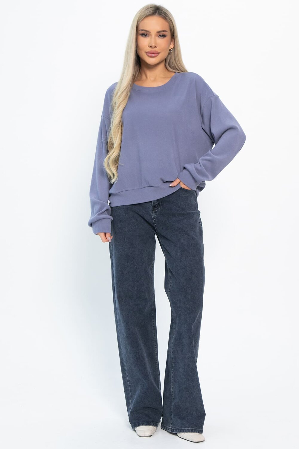 LT Collection Свитшот 572828 Б14902-25М серо-синий