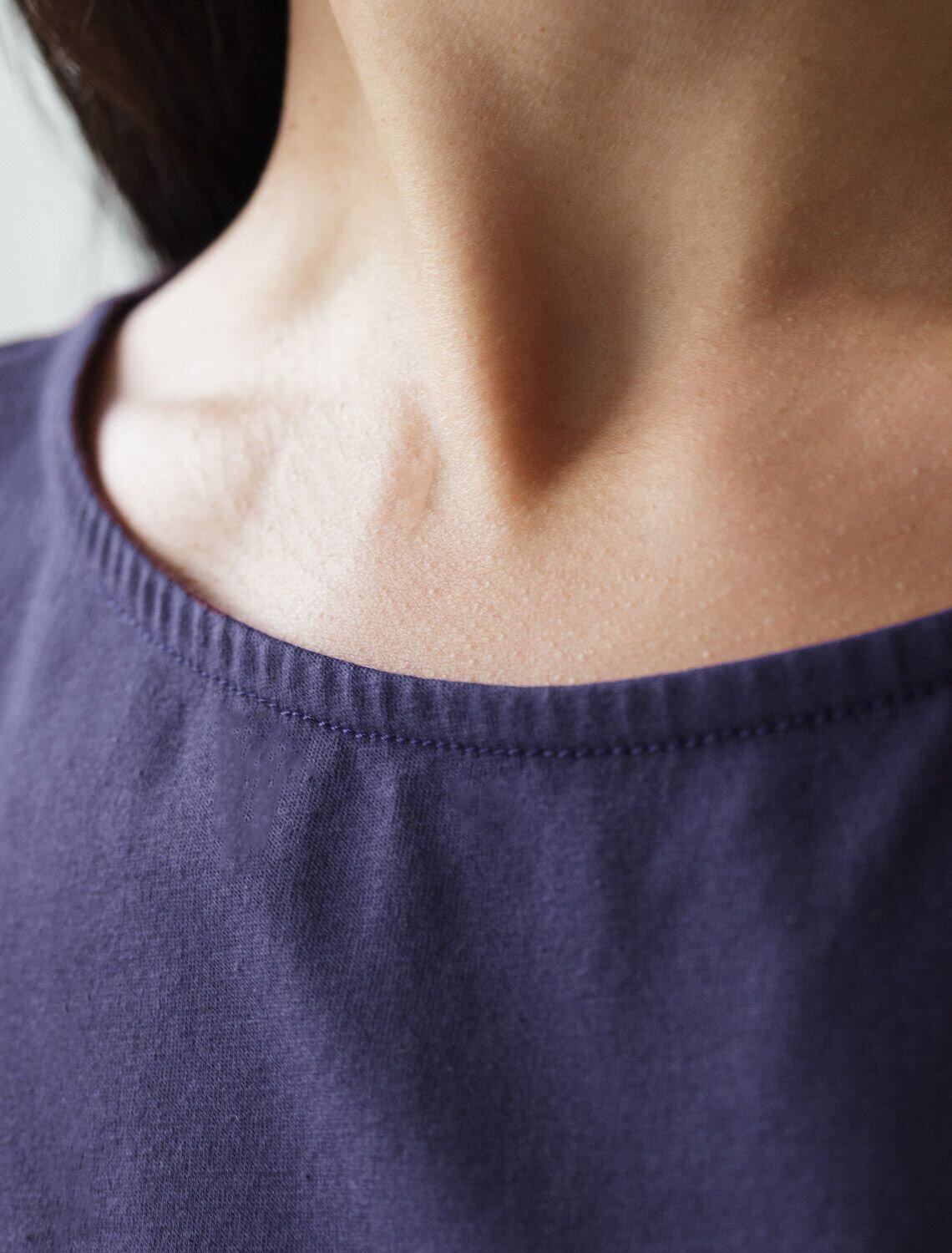 VILATTE Футболка 572833 D49.134 т.синий_листики