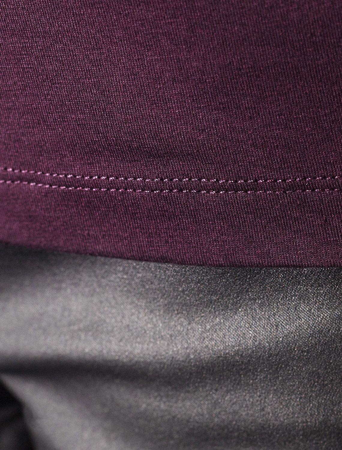 VILATTE Футболка 572851 D49.135 бургунди_блестки