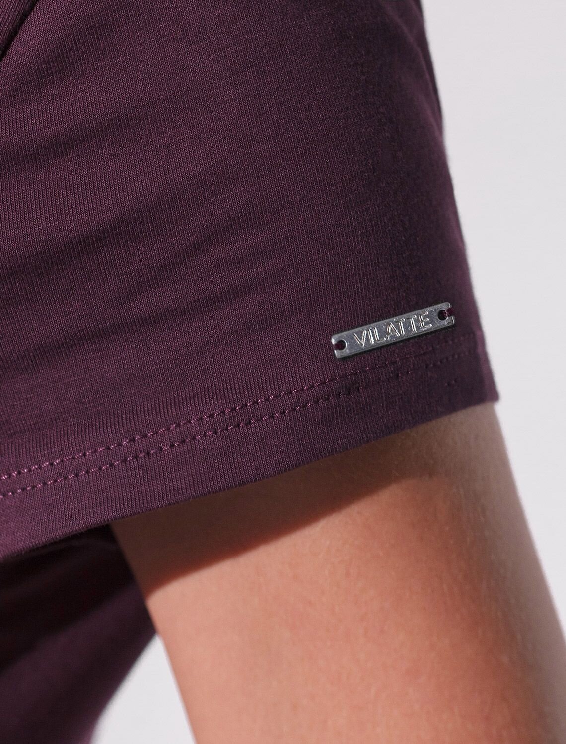 VILATTE Футболка 572854 D49.135 бургунди_рыба